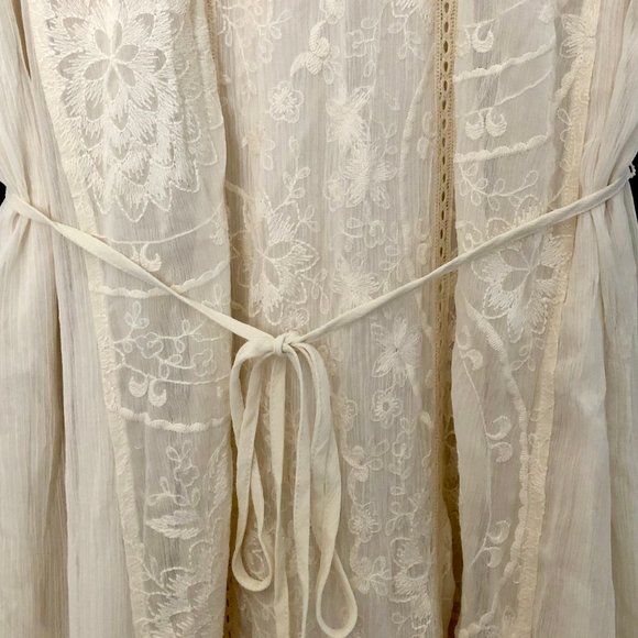 Anthropologie Cream Maxi Dress - Picture 5 of 8